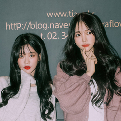 민희 & 수빈 갈색/ 18인치 / 스킬 땋기붙임머리 시술
